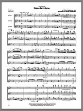 Cover icon of Gesu Bambino (COMPLETE) sheet music for flute quartet by Christensen and Yon, classical score, intermediate skill level