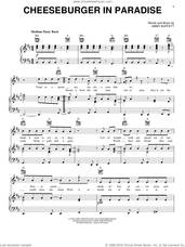 Cover icon of Cheeseburger In Paradise sheet music for voice, piano or guitar by Jimmy Buffett, intermediate skill level