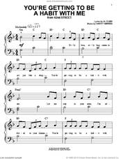 Cover icon of You're Getting To Be A Habit With Me sheet music for piano solo (big note book) by Harry Warren and Al Dubin, easy piano (big note book)