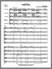 Cover icon of Simple Gifts (COMPLETE) sheet music for four clarinets by Christensen and Miscellaneous, classical score, intermediate skill level