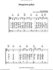 Cover icon of Morgenens Gralys sheet music for voice, piano or guitar by Birgitte Buur and Lisbeth Smedegaard Andersen, intermediate skill level