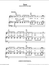 Cover icon of Sara sheet music for voice, piano or guitar by Bob Dylan, intermediate skill level