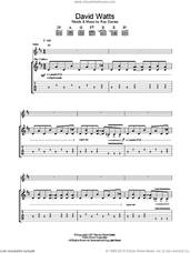 Cover icon of David Watts sheet music for guitar (tablature) by The Jam and Ray Davies, intermediate skill level