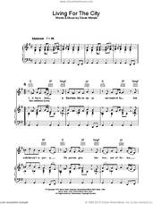 Cover icon of Living For The City sheet music for voice, piano or guitar by Stevie Wonder, intermediate skill level
