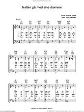 Cover icon of Natten Gik Med Sine DrAumme sheet music for voice, piano or guitar by Rene A. Jensen and Knud Michelsen, intermediate skill level