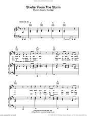 Cover icon of Shelter From The Storm sheet music for voice, piano or guitar by Bob Dylan, intermediate skill level