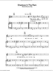 Cover icon of Shadows In The Rain sheet music for voice, piano or guitar by The Police and Sting, intermediate skill level