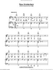 Cover icon of New Amsterdam sheet music for voice, piano or guitar by Elvis Costello, intermediate skill level