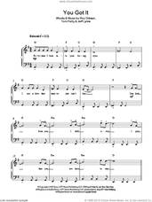 Cover icon of You Got It sheet music for piano solo by Roy Orbison, Jeff Lynne and Tom Petty, easy skill level