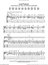 Cover icon of Live Forever sheet music for guitar (tablature) by Black Sabbath, John Osbourne, Terrence Butler and Tony Iommi, intermediate skill level