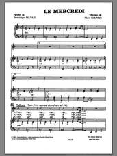Cover icon of Le Mercredi sheet music for voice and piano by Mort Shuman, Gerard Lavigne and Dominique Menut, intermediate skill level