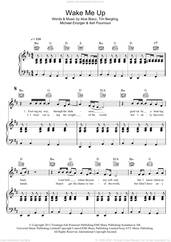 Cover icon of Wake Me Up sheet music for voice, piano or guitar by Avicii, Aloe Blacc, Ash Pournouri, Michael Einziger and Tim Bergling, intermediate skill level