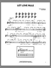 Cover icon of Let Love Rule sheet music for guitar (tablature) by Lenny Kravitz, intermediate skill level