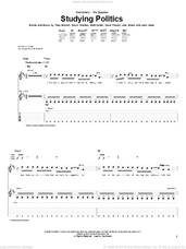 Cover icon of Studying Politics sheet music for guitar (tablature) by Emery, Dave Powell, Devin Shelton, Joel Green, Josh Head, Matt Carter and Toby Morrell, intermediate skill level
