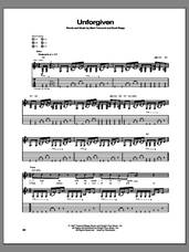 Cover icon of Unforgiven sheet music for guitar (tablature) by Creed, intermediate skill level