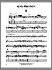 Cover icon of What's This Life For sheet music for guitar (tablature) by Creed, intermediate skill level