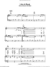 Cover icon of I Am A Rock sheet music for voice, piano or guitar by Simon & Garfunkel and Paul Simon, intermediate skill level
