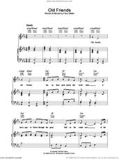 Cover icon of Old Friends sheet music for voice, piano or guitar by Simon & Garfunkel and Paul Simon, intermediate skill level