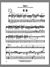 Cover icon of Say I sheet music for guitar (tablature) by Creed, intermediate skill level