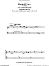 Cover icon of Harvest Peace (Additional Melody Part) sheet music for voice and other instruments (fake book) by Alison Hedger, intermediate skill level