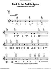 Cover icon of Back In The Saddle Again sheet music for ukulele by Gene Autry and Ray Whitley, intermediate skill level