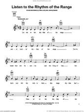 Cover icon of Listen To The Rhythm Of The Range sheet music for ukulele by Gene Autry, intermediate skill level