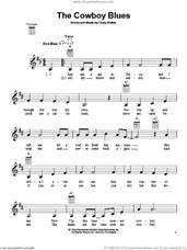 Cover icon of The Cowboy Blues sheet music for ukulele by Cindy Walker, intermediate skill level