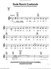 Cover icon of Dude Ranch Cowhands sheet music for ukulele by Gene Autry, intermediate skill level