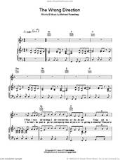Cover icon of The Wrong Direction sheet music for voice, piano or guitar by Passenger and Michael Rosenberg, intermediate skill level