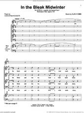 Cover icon of In The Bleak Midwinter sheet music for choir (SATB: soprano, alto, tenor, bass) by Gustav Holst, Christina Rossetti and Alan Higbee, intermediate skill level