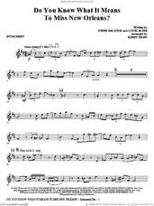 Cover icon of Do You Know What It Means to Miss New Orleans sheet music for orchestra/band (Bb trumpet) by Kirby Shaw, Eddie DeLange and Louis Alter, intermediate skill level