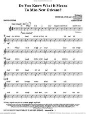 Cover icon of Do You Know What It Means to Miss New Orleans sheet music for orchestra/band (banjo/guitar) by Kirby Shaw, Eddie DeLange and Louis Alter, intermediate skill level