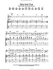 Cover icon of Dirty And True sheet music for guitar (tablature) by Hawksley Workman, intermediate skill level
