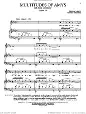 Cover icon of Multitudes Of Amys sheet music for voice and piano by Stephen Sondheim, intermediate skill level