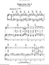 Cover icon of Crazy Love Vol. II sheet music for voice, piano or guitar by Paul Simon, intermediate skill level