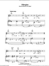 Cover icon of Allergies sheet music for voice, piano or guitar by Paul Simon, intermediate skill level
