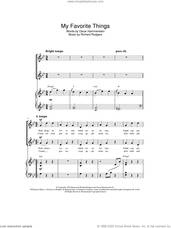 Cover icon of My Favorite Things (from The Sound Of Music) sheet music for choir by The Sound Of Music and Oscar Hammerstein, intermediate skill level