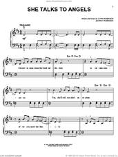 Cover icon of She Talks To Angels sheet music for piano solo by The Black Crowes, easy skill level