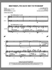 Cover icon of Brethren, We Have Met To Worship (COMPLETE) sheet music for orchestra/band (Cello) by Heather Sorenson, intermediate skill level