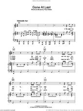 Cover icon of Gone At Last sheet music for voice, piano or guitar by Paul Simon, intermediate skill level