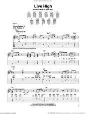 Cover icon of Live High sheet music for guitar solo (easy tablature) by Jason Mraz, easy guitar (easy tablature)