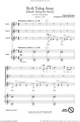 Cover icon of Ili-Ili Tulog Anay sheet music for choir (3-Part Treble) by Jude Roldan, intermediate skill level