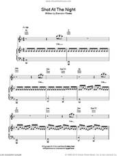 Cover icon of Shot At The Night sheet music for voice, piano or guitar by The Killers and Brandon Flowers, intermediate skill level