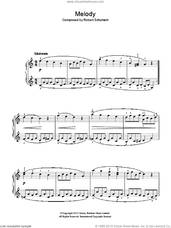 Cover icon of Melody sheet music for piano solo by Robert Schumann, classical score, easy skill level