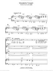 Cover icon of Wonderful Tonight sheet music for choir by Eric Clapton, wedding score, intermediate skill level