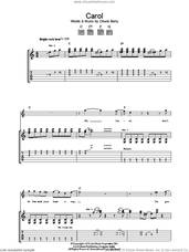 Cover icon of Carol sheet music for guitar (tablature) by Chuck Berry, intermediate skill level