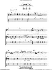 Cover icon of Come On sheet music for guitar (tablature) by Chuck Berry, intermediate skill level