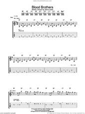 Cover icon of Blood Brothers sheet music for guitar (tablature) by Iron Maiden and Steve Harris, intermediate skill level