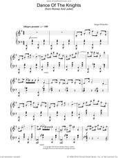 Cover icon of Dance Of The Knights (from Romeo And Juliet) sheet music for piano solo by Sergei Prokofiev, classical score, intermediate skill level