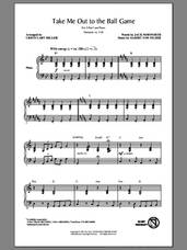 Cover icon of Take Me Out To The Ball Game sheet music for choir (2-Part) by Cristi Cary Miller, Albert von Tilzer and Jack Norworth, intermediate duet